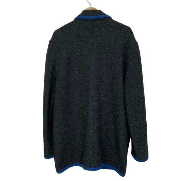 Geiger Austria Boiled Wool Longline Blazer Jacket Women's Size Large EU40 - Picture 2 of 6